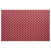 Whippet Dog Silhouettes Pattern Red en White Stof (Yard (91,4 cm))