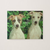 Whippet Dog Tin en Puzzle Legpuzzel (Horizontaal)