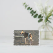 Whippet Dog Visitekaartje (Staand voorkant)