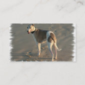 Whippet Dog Visitekaartje (Achterkant)