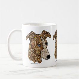 Whippet Doodle Coffee Mok