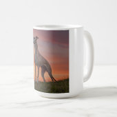 Whippet Elegant Coffee Mok (Voorkant rechts)