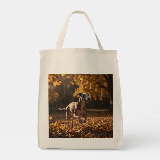 Whippet Elegant Grocery Tas (Achterkant)