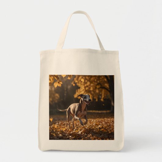 Whippet Elegant Grocery Tas (Voorkant)