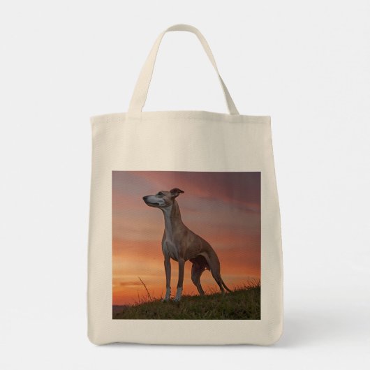 Whippet Elegant Grocery Tas (Achterkant)