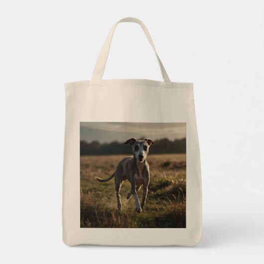 Whippet Elegant Grocery Tas (Achterkant)