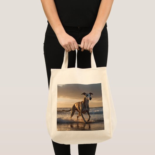 Whippet Elegant Grocery Tote Tote Bag (Voorkant (product))
