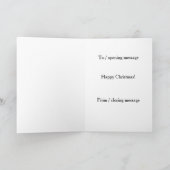 Whippet en eekhoorn Kerst wenskaart Kaart (Binnen)