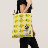 Whippet en gele rozen [Med] Tote Bag (Dichtbij)