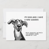 Whippet en ik zijn verhuisd, Verhuisbericht Aankondiging (Voorkant)