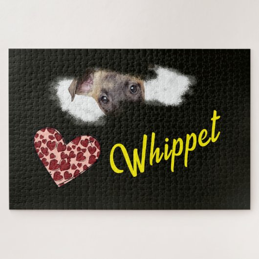 Whippet Eyes Solid Color 1000-stuk Legpuzzel (Horizontaal)