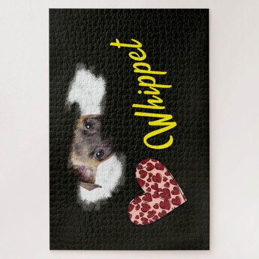 Whippet Eyes Solid Color 1000-stuk Legpuzzel (Verticaal)