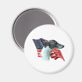 Whippet Flag Magneet (Voorkant / Achterkant)