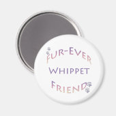 Whippet Furever Vriend Magneet (Voorkant / Achterkant)