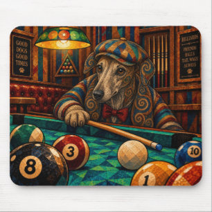 Whippet, Geometrisch Mozaïek Muismat
