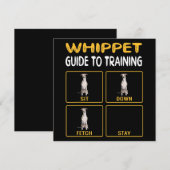 Whippet Gids voor het trainen van honden gehoorzaa Kaart (Voorkant / Achterkant)