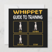Whippet Gids voor het trainen van honden gehoorzaa Kaart (Voorkant)