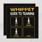 Whippet Gids voor het Trainen van Hondengehoorzaam Kaart (Voorkant / Achterkant)