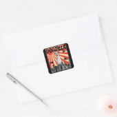 Whippet Gift | japanse dogzilla whippet Vierkante Sticker (Envelop)