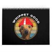 Whippet Good Funny 80s Music Dog Design Kalender (Hoes)