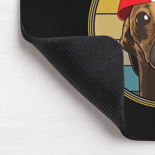 Whippet Good Funny 80s Music Dog Design Muismat (Hoek)