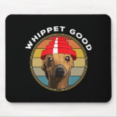 Whippet Good Funny 80s Music Dog Design Muismat (Voorkant)