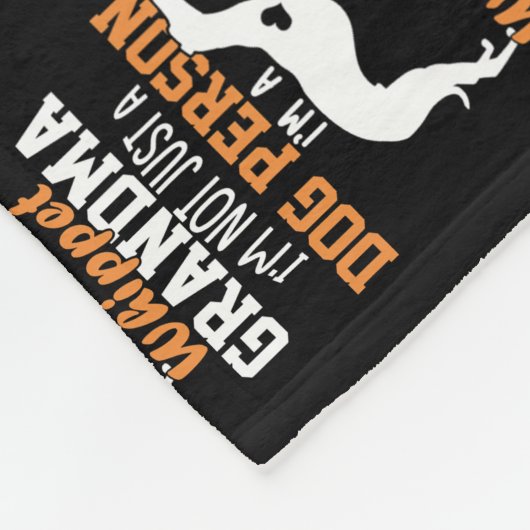 Whippet Grandma Dog Gifts Whippet Dog Lover Fleece Deken (Hoek)