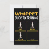 Whippet Guide to training Dog Obedience Bedankkaart (Voorkant)