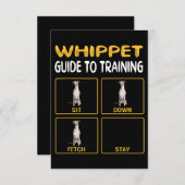 Whippet Guide to training Dog Obedience Bedankkaart (Voorkant / Achterkant)