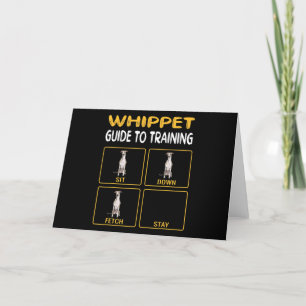 whippet guide to training dog obedience bedankkaart