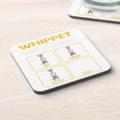 Whippet Guide to training Dog Obedience Bier Onderzetter (Linkerzijde)