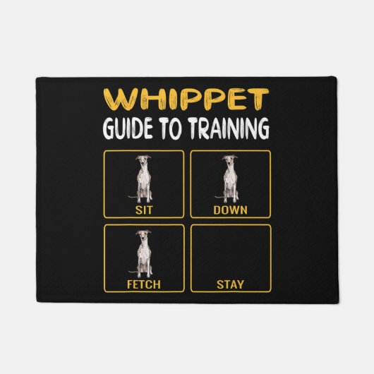 Whippet Guide to training Dog Obedience Deurmat (Voorkant)