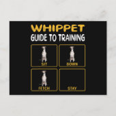 Whippet Guide to training Dog Obedience Feestdagenkaart (Voorkant)