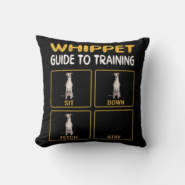 Whippet Guide to training Dog Obedience Kussen (Voorkant)
