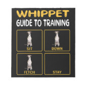 Whippet Guide to training Dog Obedience Notitieblok (Voorkant)