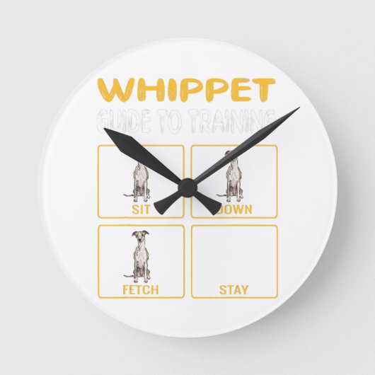 Whippet Guide to training Dog Obedience Ronde Klok (Voorkant)