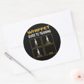 Whippet Guide to training Dog Obedience Ronde Sticker (Envelop)
