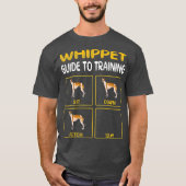 Whippet Guide to training Dog Obedience T-shirt (Voorkant)