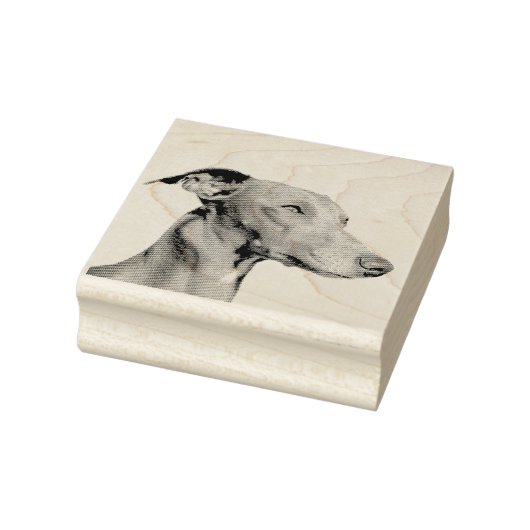 Whippet Gummistempel Rubberstempel (Stempel)