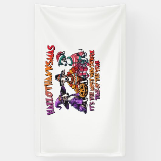 Whippet Halloween Thanksgiving Christmas Oversized Spandoek (Verticaal)