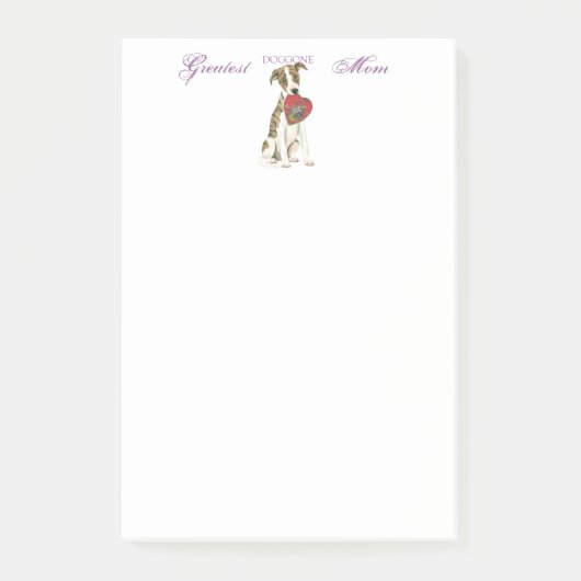 Whippet Heart mama Post-it® Notes (Voorkant)