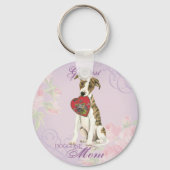 Whippet Heart mama Sleutelhanger (Voorkant)