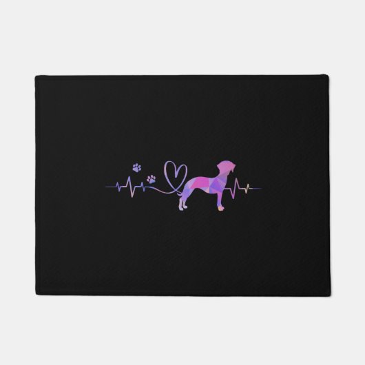Whippet Heartbeat Deurmat (Voorkant)