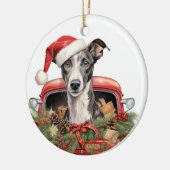 Whippet Holiday Ornament (Links)
