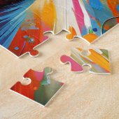 Whippet hond acrylprint cadeau voor hondenliefhebb legpuzzel (Zijkant)