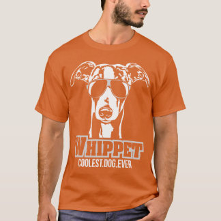 Whippet hond coolste hond ooit hond moeder retro t-shirt