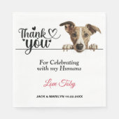 Whippet Honden Papier Servet (Voorkant)
