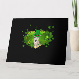 Whippet Irish Cute St Patrick Day Hondenliefhebber Kaart