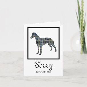 Whippet/Italiaans Greyhound Dog Pet Sympathiakaart Kaart