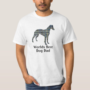 Whippet/Italiaans Greyhound Dog Silhouette Y&B Bes T-shirt